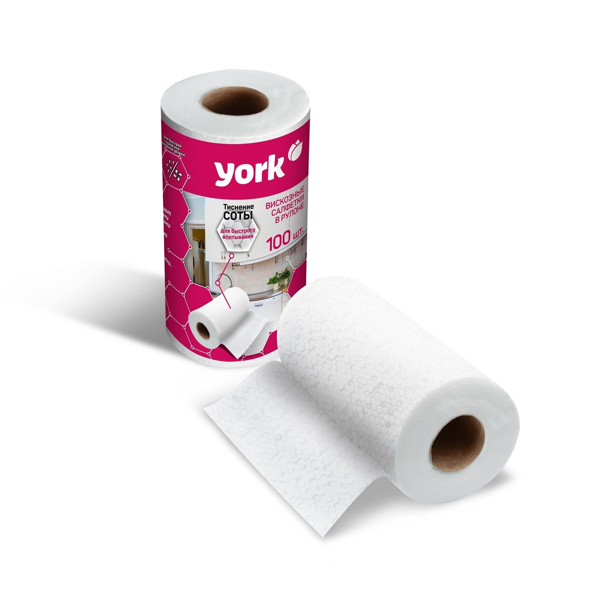 Салфетки СОТЫ универс. в рулоне 100 шт.