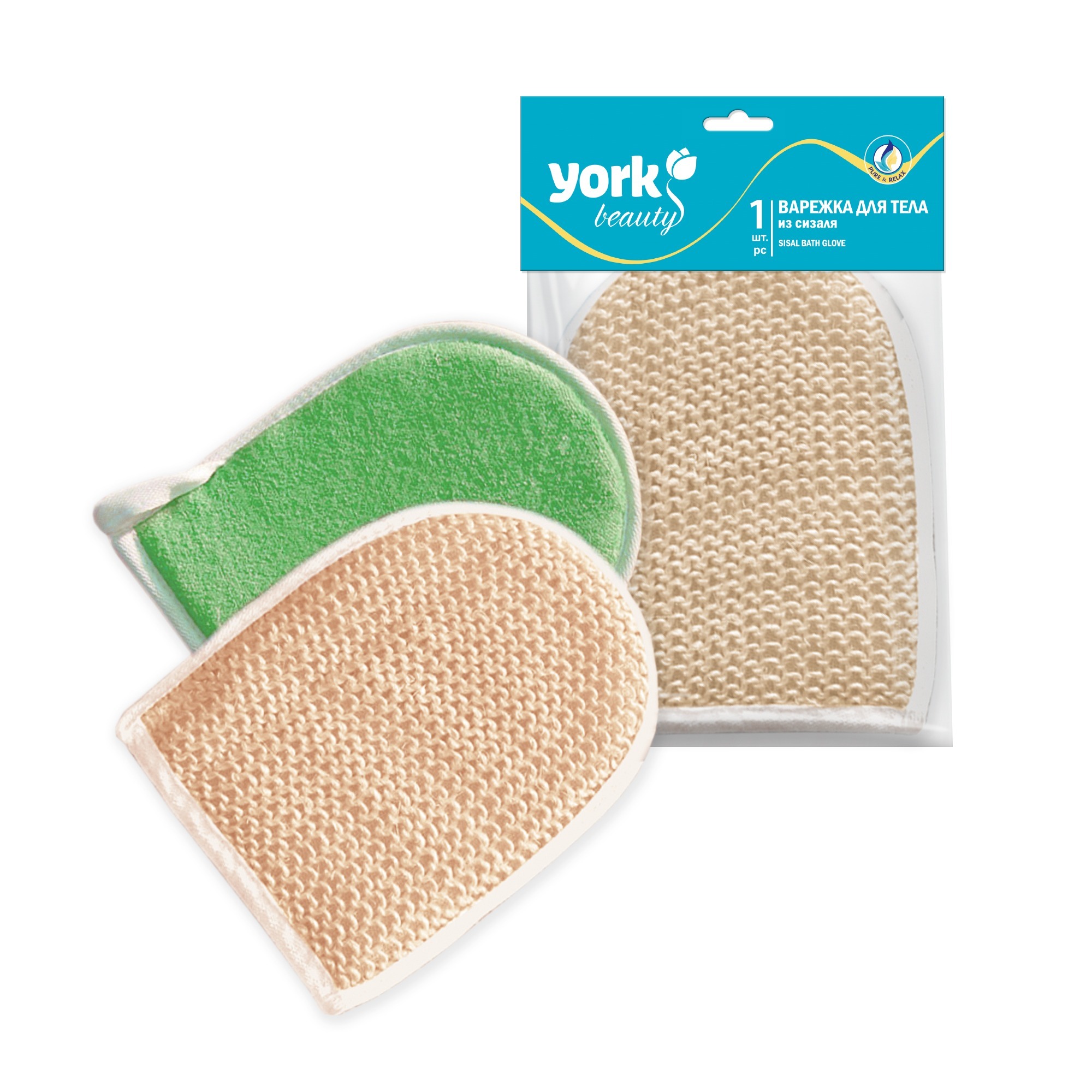 Варежка для тела из сизаля