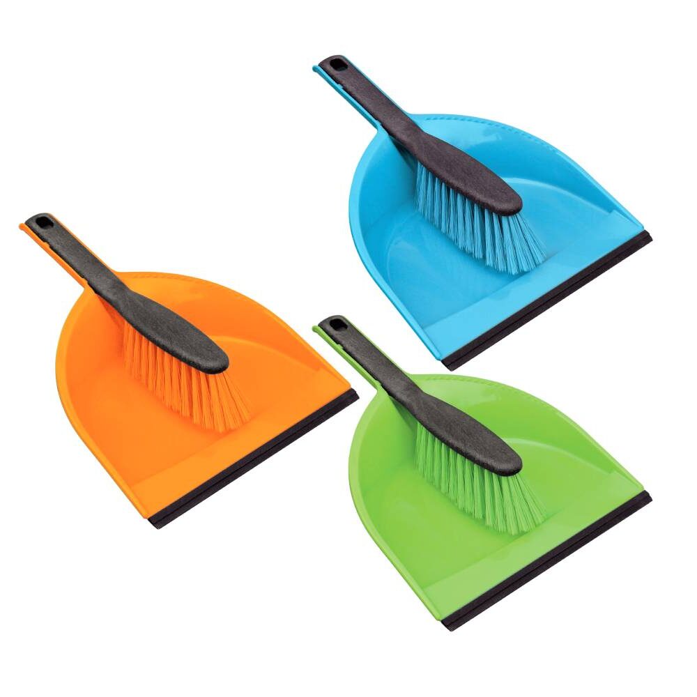 Щётка-смётка с совком с резинкой КЛИП AZUR