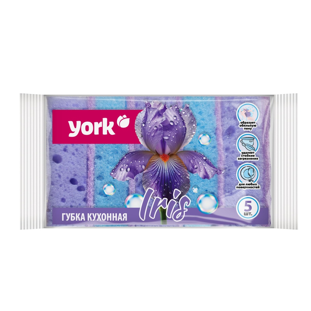 Губки для посуды ИРИС 5 шт.